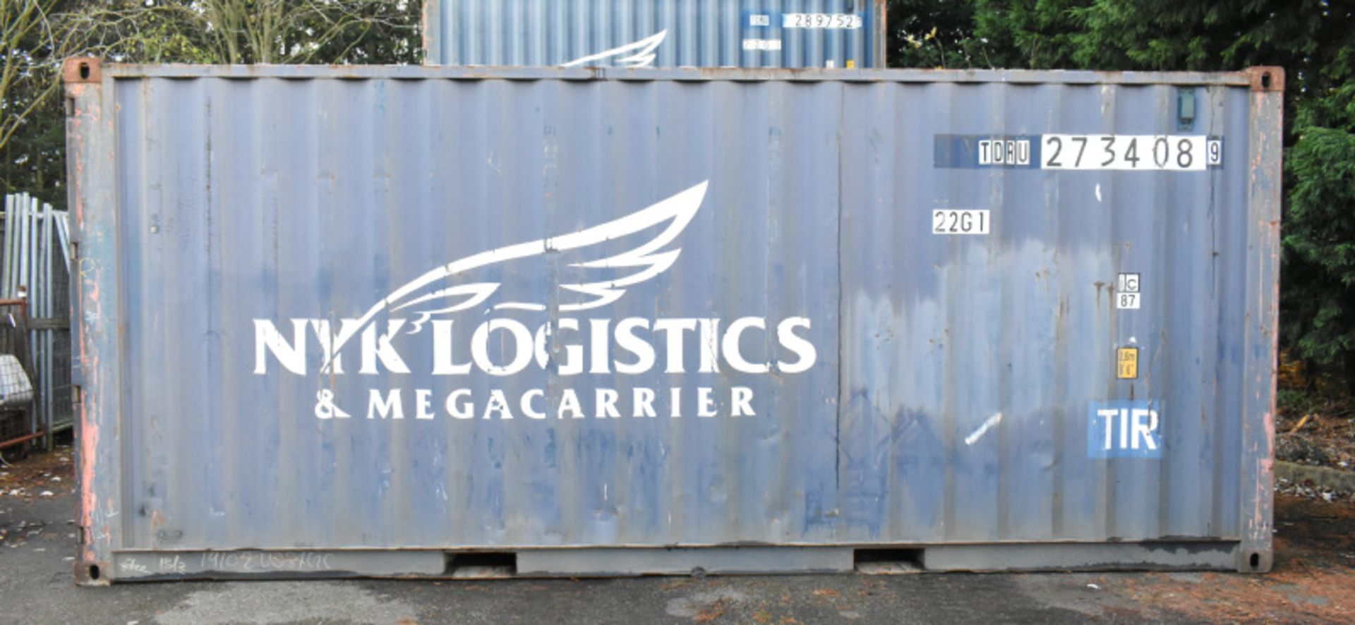 20ft ISO container - L 6.5M x W 2.44M x H 2.6M