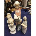 A mixed lot of Lladro and other Spanish ceramic figures (a lot)