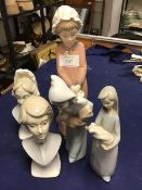 A mixed lot of Lladro and other Spanish ceramic figures (a lot)