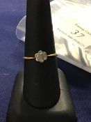 An illusion-set solitaire diamond ring (1.5g)