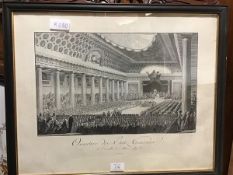 The State Opening of Versailles, 5th May 1889, engraving by P. Chardon, Paris together with The