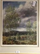 Howard Butterworth, Autumn over Braemar, coloured limited edition print 43/50, signed lower right on