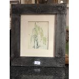 A group of four Charles Rennie Mackintosh coloured prints mounted in bossed metal frames of