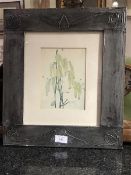 A group of four Charles Rennie Mackintosh coloured prints mounted in bossed metal frames of