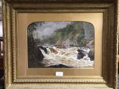 Waller Hugh Paton, RSA RSW. (Scottish 1828-1895), The Falls of Tummel, watercolour, signed and dated