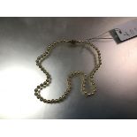 A strand of seventy two uniform cultured pearls, with 9ct gold clasp fastening set cultured pearl (