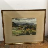 A Ronald, possibly View of Perthshire, watercolour, signed bottom left (26cm x 37cm)