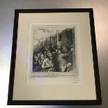 After H. Daumier, Le Train de Plaisir, original lithograph, signed Tirage Chaivai, in pencil (31cm x