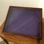 An Edwardian mahogany Cremavana Cigars of Fine Quality table display case, bearing a label verso,