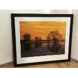 A photographic print entitled, Afternoon Glow, signed bottom right (38cm x 50cm)