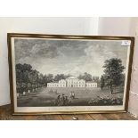 After Joseph Kirby, A View of the Palace at Kew from the Lawn, lithographic print (31cm x 38cm)