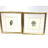 R. Jackson, engraving, Kiwi, 35/150, signed in pencil and another, Morepork, 80/95, signed in pencil
