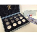 A Commonwealth Games 1986 silver proof Commemorative Collection of twelve various Olympian Sport