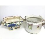 A Masons Ironstone china Regency pattern two handled soup tureen decorated with polychrome