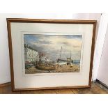 W. R. Howard, Boats on Foreshore at Deal, ex Deal Walmer & Kingsdown Art Exhibition, 1973,