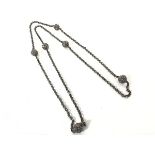 A Stephen Webster Superstud Collection womens blackened silver long sautoir necklace, composed of