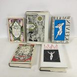A collection of books by Alasdair Gray including Lanark, Janine, Unlikely Stories Mostly, The Fall