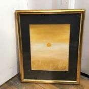 Sir Nicholas Fairbairn (1933-1995), "Golden Sunset", signed bottom right, inscribed verso (27cm x