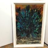 Sir Nicholas Fairbairn (1933-1995)A Peacock displaying its Feathers, oil on board, signed