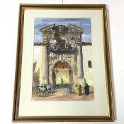 James Miller R.S.A., R.S.W. (Scottish, 1893-1987), Entrance to the Bull Ring, Ronda, signed lower