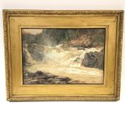 Frederick Stuart Richardson R.I, R.O.I., R.S.W., (British, 1855-1934), The Falls of Tummel, signed