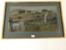 •Frances Walker (Scottish, b. 1930), Keils, Islay, , signed lower right, watercolour, Society of