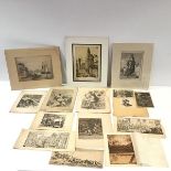 A group of 17th century and later etchings and engravings including works by Filippo Buonanni,