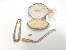 Pompadour simulated pearl necklets, all interchangeable (one: 23cm), includes three clasps