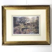 James Mackintosh Patrick, Glamis Village, print, signed in pencil bottom right (22cm x 31cm)