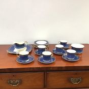A part Savoy tea service, some teaware marked Caltonware comprising six cups and saucers, cream jug,