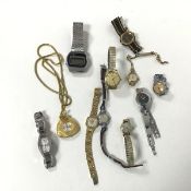 A collection of lady's wristwatches including Herald, Optima, Favre-Leuba, Corbert etc. also a