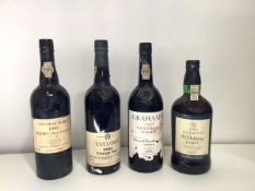 Port: a group of four vintage ports comprising; Graham's 1977 Vintage; Taylor's 1980 Vintage;