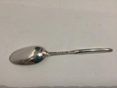 A George II silver marrow spoon, Jeremiah King, (J. King) London 1740. 22cm, 2.2 troy ounces