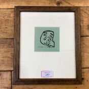 Willie Rodger R.S.A., R.G.I. (Scottish, 1930-2018), "Wee Willie", linocut, signed, titled and