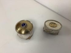 Two silver and silver-gilt limited edition Christmas music boxes, both the St. James House