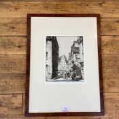 Stanley Anderson C.B.E., R.A. (British, 1884-1966), "Rue Porte au Berges, Caen", etching, signed