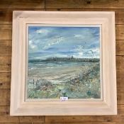 •Mark Holden (Scottish, b. 1962), "West Sands, St. Andrews", signed lower left, oil on canvas,