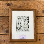 Anita Klein (b. 1960) "Cuddle III", etching, signed in pencil, dated (19)85, ed. 8/15, artist's