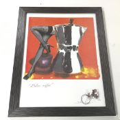 Sylvia Borgogni, Italian Coffee, framed print (40cm x 30cm)