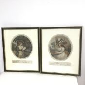 After Morland, a pair of reproduction prints, engraved by J.R. Smith of Delia in Town and Delia in