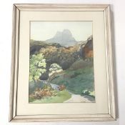 Barbara M. Innes, Suilven, Sutherland, watercolour on paper (34cm x 27cm)