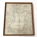 A late 18thc. Irish map of Lough Neagh and the surrounding Counties (48cm x 41cm)