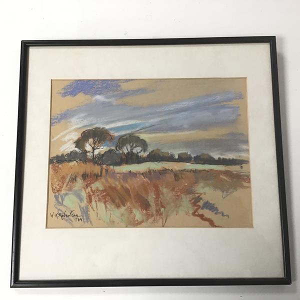 Willie Robertson, Clouds over the Outskirts of Balerno, pastel, signed and dated '89 bottom left,