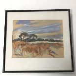 Willie Robertson, Clouds over the Outskirts of Balerno, pastel, signed and dated '89 bottom left,