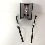Two lady's DKNY quartz wristwatches complete with boxes and a Kenneth Cole quartz wristwatch, with