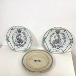 A pair of Queen Victoria commemorative plates, one celebrating the Coronation, 1837, the other dated