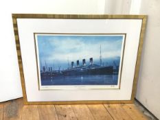 Harley Crossley, Titanic - Eve of Departure, limited edition print, no.356/850, signed bottom