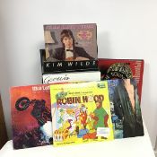A collection of vinyl records including Abba, Donna Summer, Rainbow, Tommy Garrett, all boxed and
