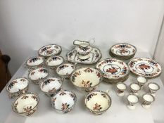 A Minton part breakfast set c.1900 including nine breakfast cups, six egg cups, nine side plates,