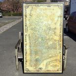 A large reproduction of an 1852 New York City map, extending from the Battery to 50th Street,